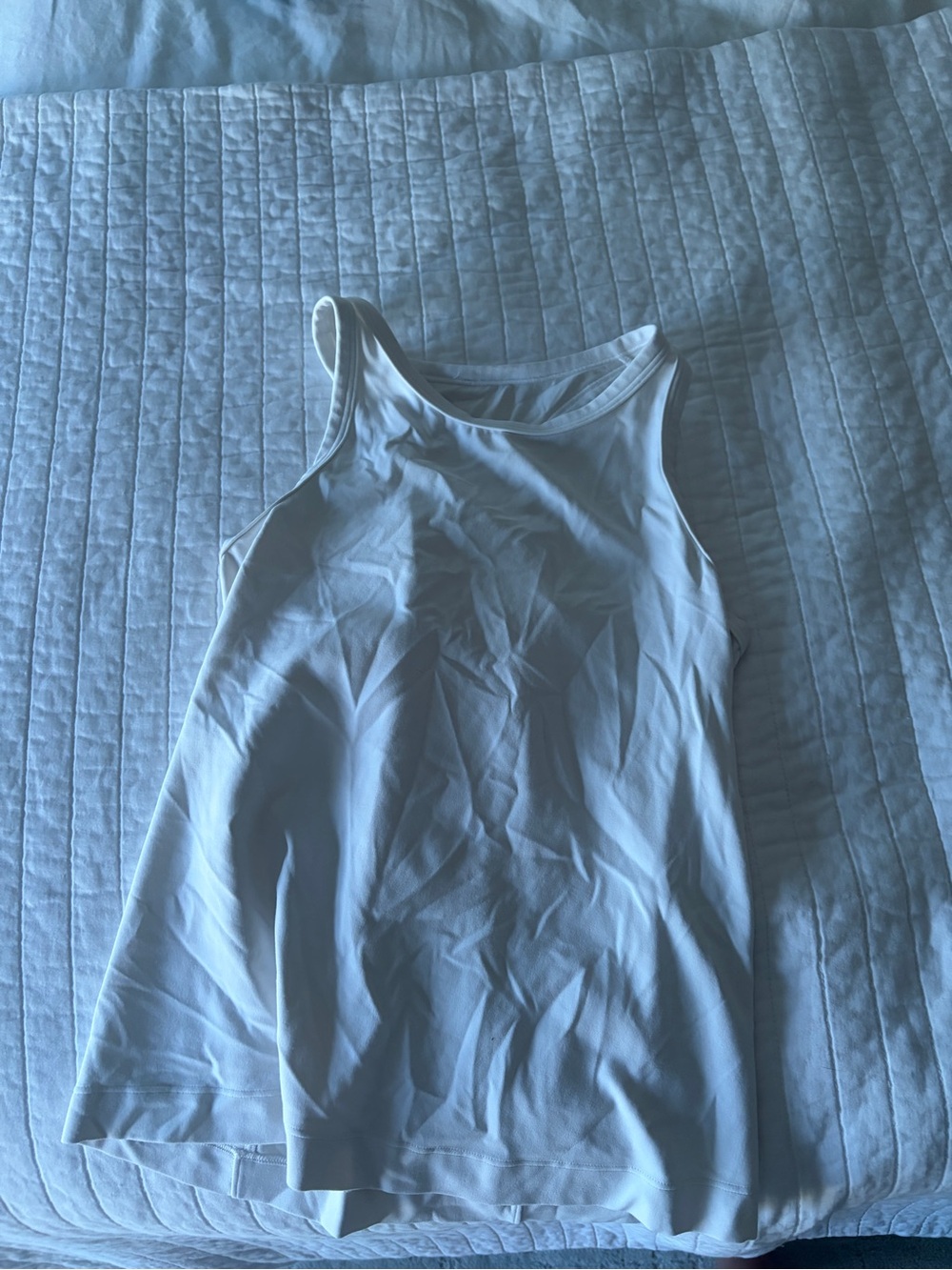 Women’s White Tank Top - Classic Scoop Neck